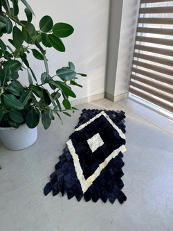 Меховой Коврик прикроватный накидка на кресло из овчины