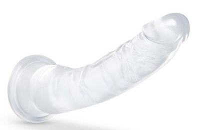 Прозрачный фаллоимитатор-реалистик Glisten - 22,2 см. (Цвет: прозрачный)