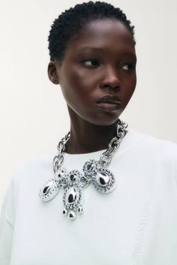 H&M - Glenn Martens Футболка с вышивкой, белый