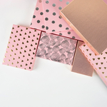 Коробка Изящный микс, Ярко-розовый/Золото/Серебро, Металлик