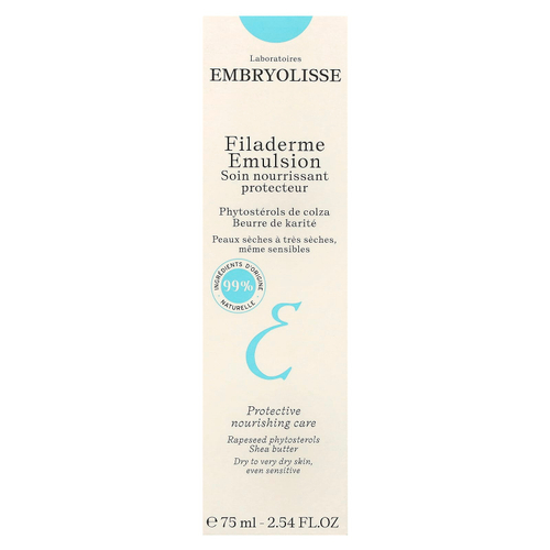 Embryolisse, филадермия, эмульсия, для сухой и очень сухой кожи, даже для чувствительной, 75 мл (2,54 жидк. унции)