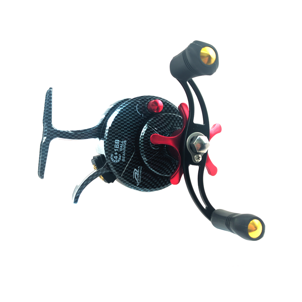 Зимняя мультипликаторная катушка Columbia с металлической шпулей