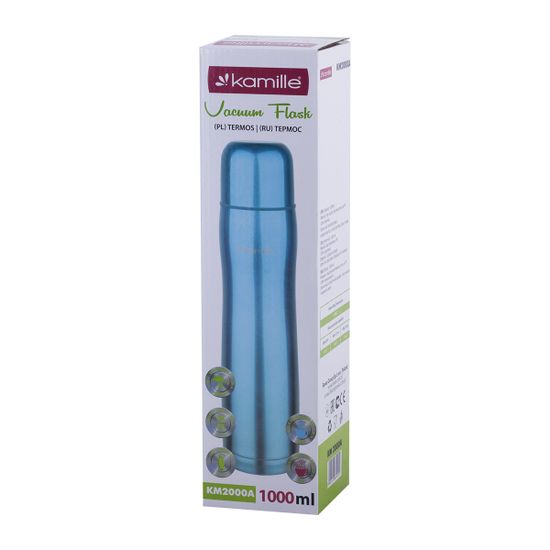 Термос 1 л. из нержавеющей стали Kamille KM 2000A