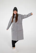 Плащ ko-ko-ko женский непромокаемый серый