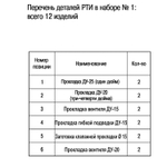 Рем.набор (прокладки сантехнические) №1 ZOX