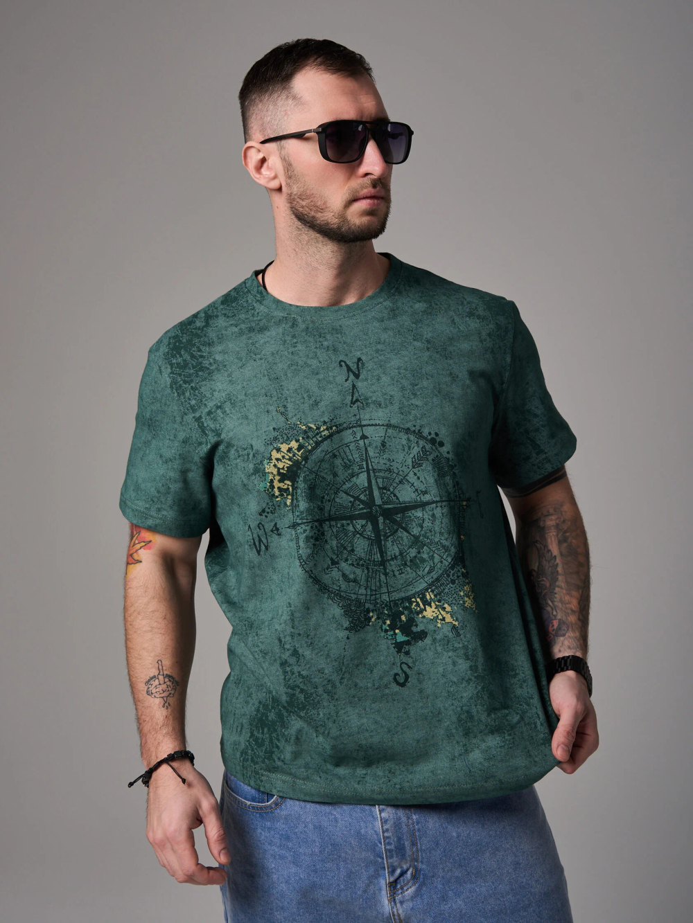 Футболка мужская "Роза ветров"