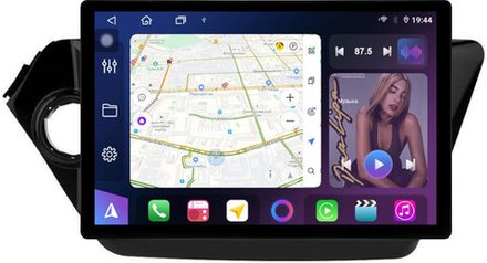 Магнитола для KIA Rio 3 2011-2017 - FarCar BX877 монитор 13" 2K QLED на Android 13, TS10, 6+128, CarPlay, 4G SIM-слот