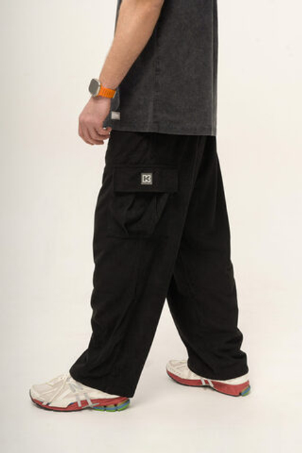 Брюки KUL'TURA Velveteen Cargo Черный