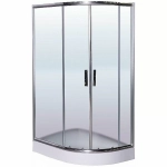 Душевой уголок Esbano ESR-8027A ESUGR8027AL 120x80 стекло рифленое, матовое/профиль хром