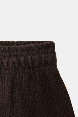 ZARA БРЮКИ ПРЯМОГО КРОЯ ИЗ МЯГКОЙ ТКАНИ, КОРИЧНЕВЫЙ