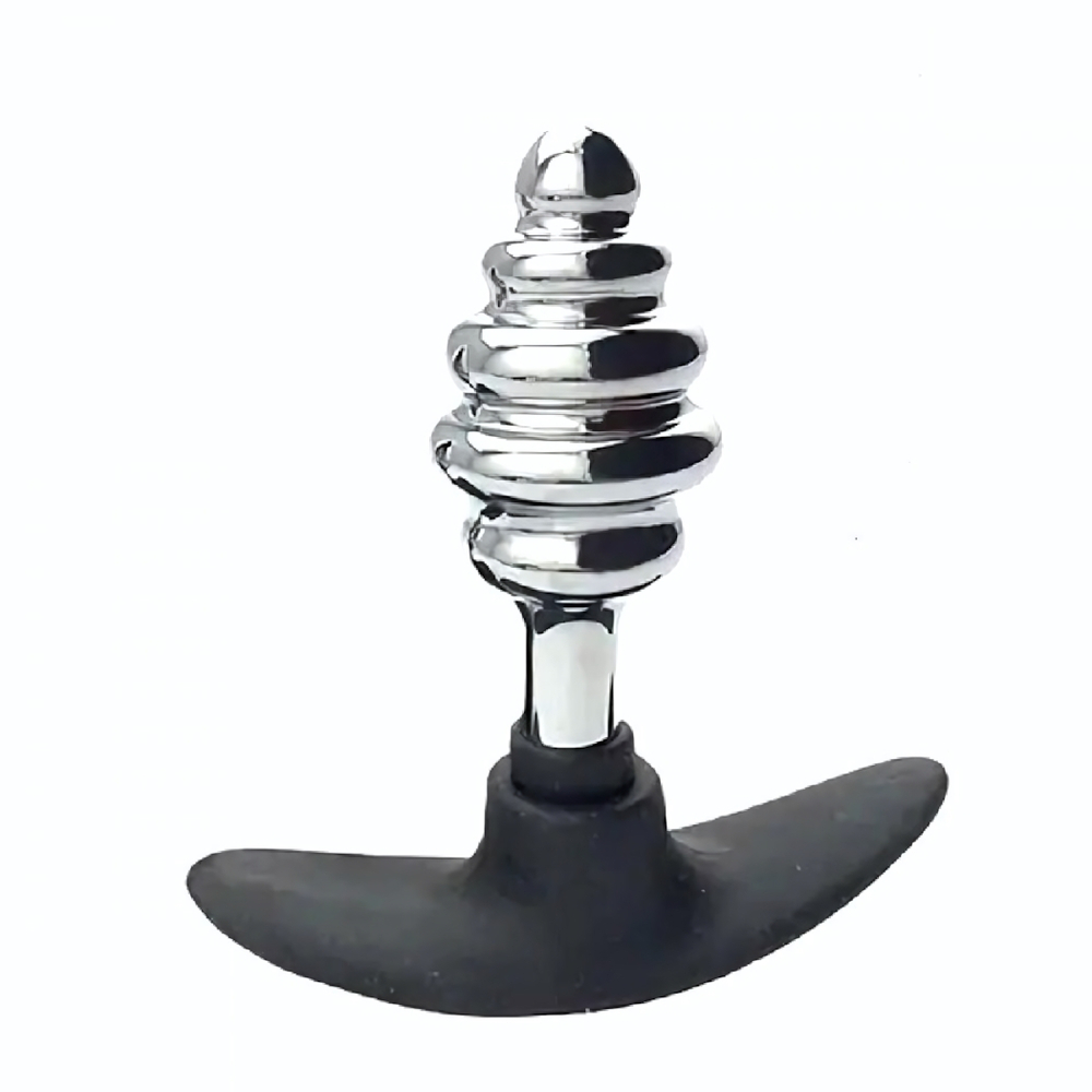 Анальная втулка ребристая для ношения Small 9 см