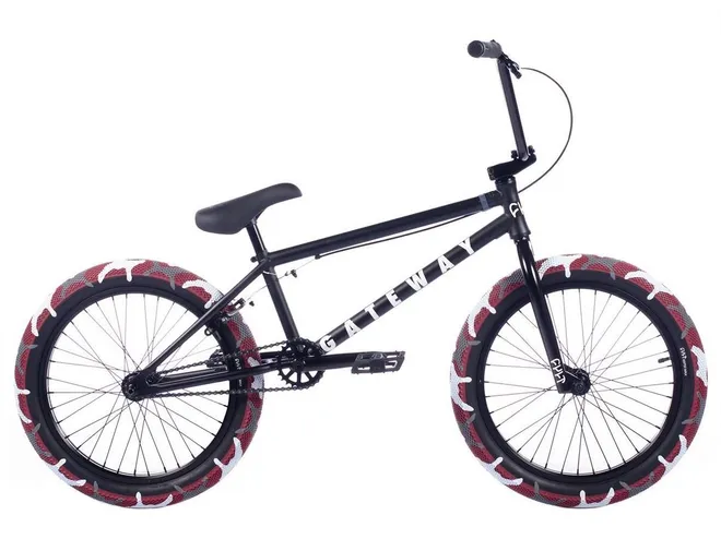 BMX Велосипед Cult Gateway A 20" 2022 черный/красный камуфляж