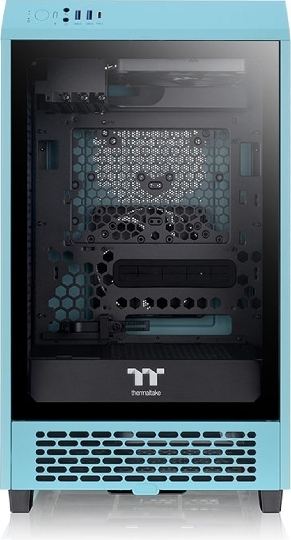 Корпус Thermaltake The Tower 200 CA-1X9-00SBWN-00 голубой