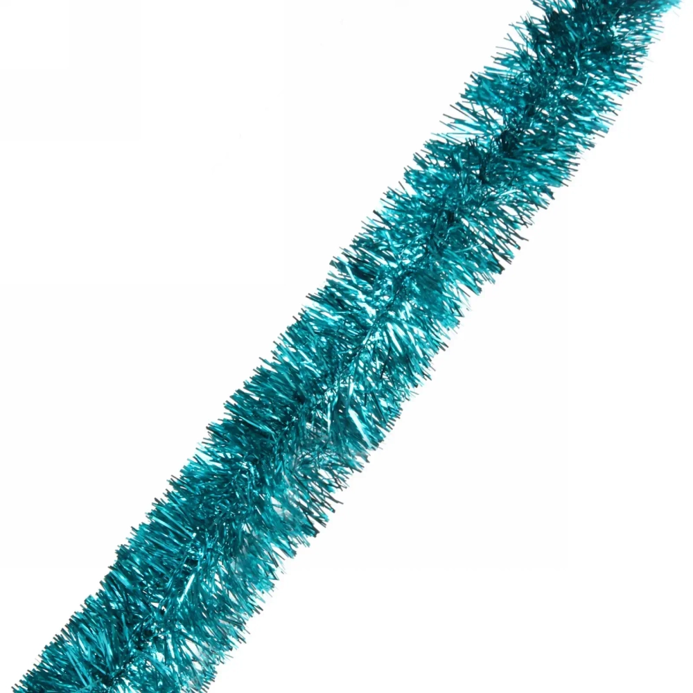 Мишура 2 м 6 см «Изумрудный блеск», Бирюзовый