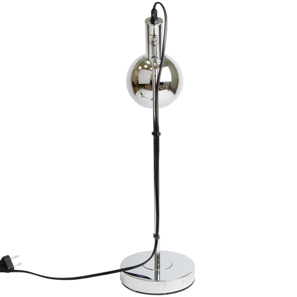 UML-B702 E14 SILVER Светильник настольный. 60W. Цоколь Е14. Механический выключатель. Серебристый. ТМ Uniel