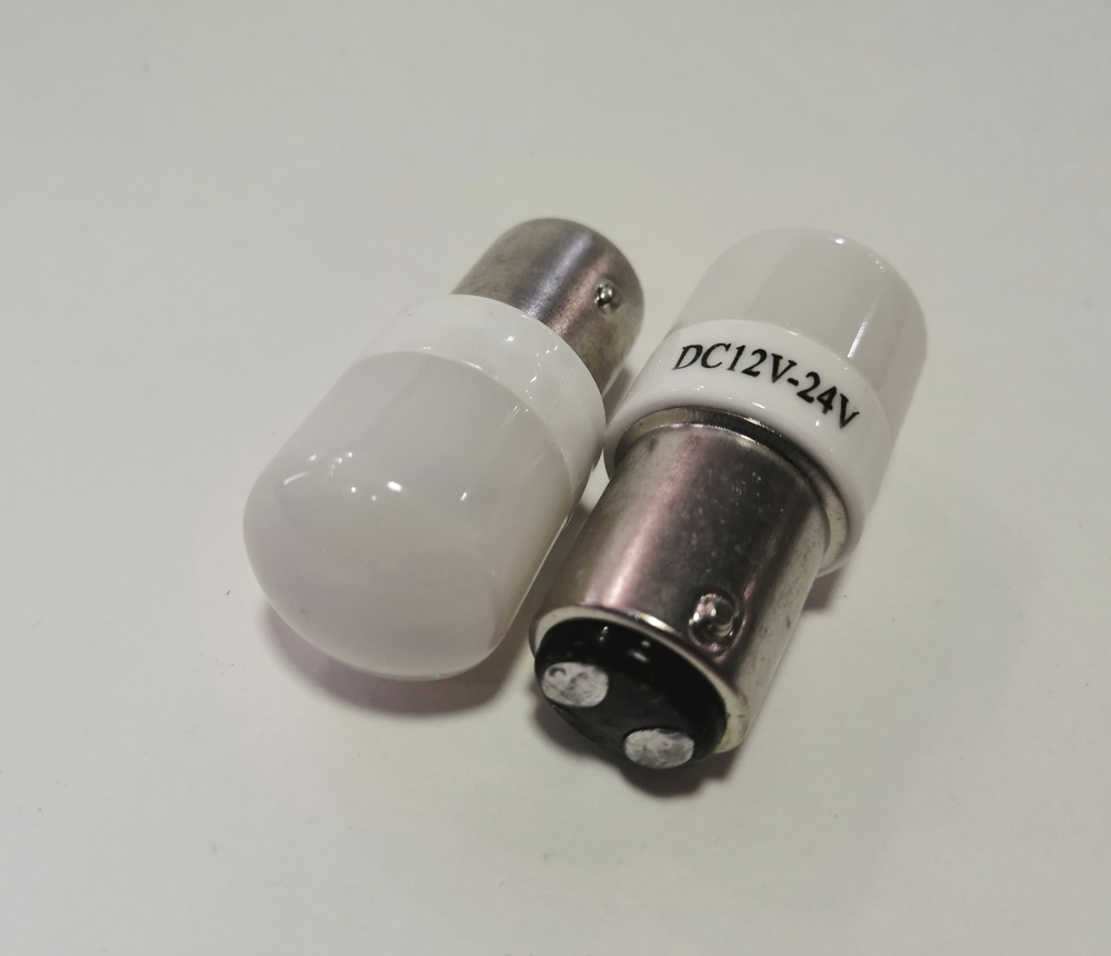 P21/5W (Белый) / Светодиодная лампа 1157 - P21/5W - BA15D, белая, два контакта, 12-24V, (за 1 шт.)