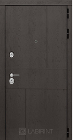 Дверь Входная Лабиринт URBAN Зеркало фацет Белый софт