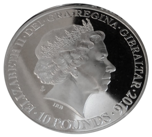 10 фунтов Арктический конвой PQ-17 1941-1945 Корабль Война. Гибралтар. 2016 год Proof