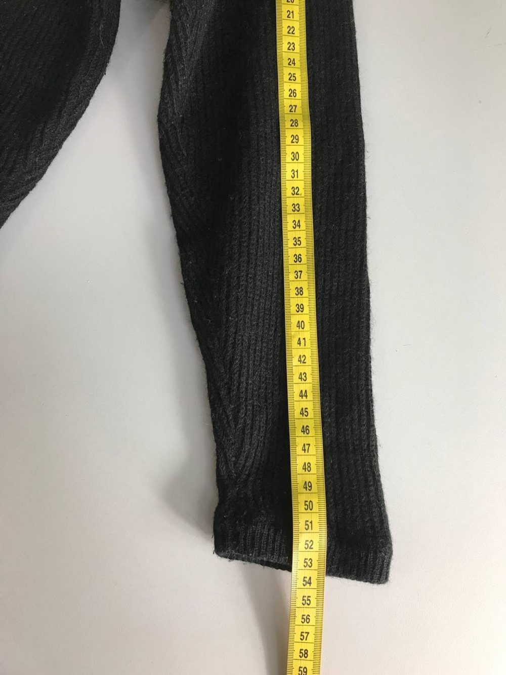 Кардиган с контрастными пуговицами, визуально на 46 размер