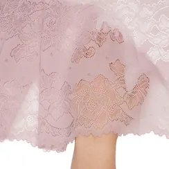 Кружево эластичное лаванда пудровая 22 см, Китай