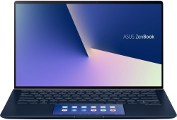 Ультрабук Asus Zenbook 14 UX434FQ-AI116T Royal Blue Core i7-10510U/16G/1Tb SSD/14; FHD IPS Touch/NV MX350 2G/WiFi/BT/ScreenPad 2.0/Win10 + чехол 90NB0RM3-M02620