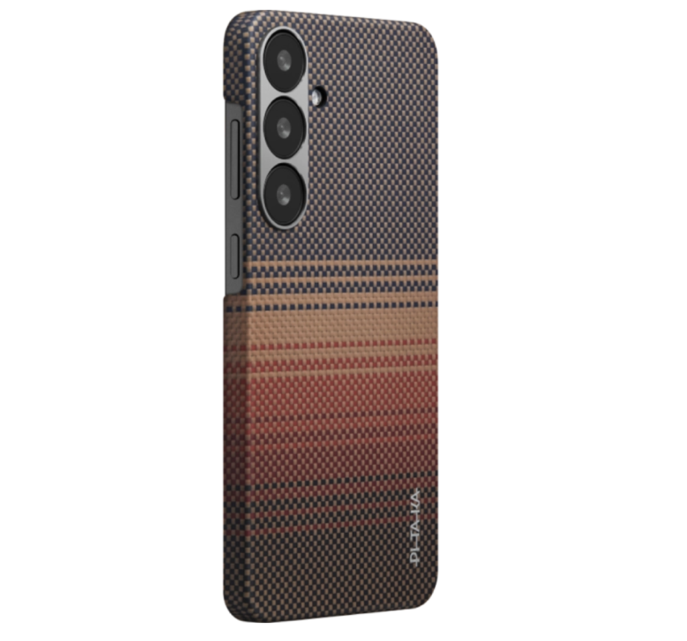 Чехол Samsung Galaxy S25 Pitaka Tactile Woven Case (Sunset)