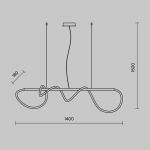 Подвесной светильник Maytoni TAU MOD166PL-L30G3K
