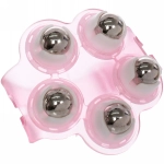 Массажер для тела «Flower» 5 роликов, 10*8 см, розовый