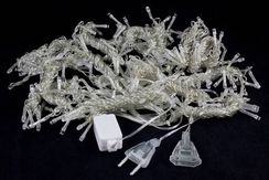 Занавес с мерцающим диодом 2*2 м., 220V, 240 синих LED ламп, прозрачный провод, Winner Light (b.03.5T.240+)