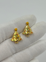 Серьги пусеты Ёлочки AAi