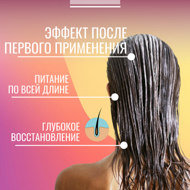 Лечебная Детокс-Маска для волос Аргановый Кератин, Bio Woman, 250 мл.