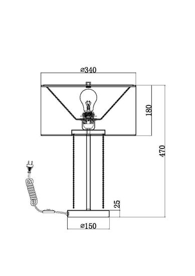 Настольный светильник Maytoni MOD151TL-01G