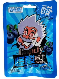 Супер Кислая освежающая карамель 3 вкуса - 20шт х 25гр