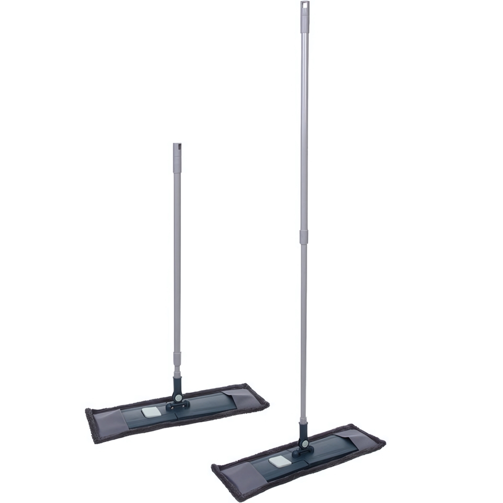 Швабра Селфи с насадкой из микрофибры, насадка 130гр Gray