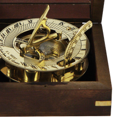 Nautical Морской компас в деревянном футляре