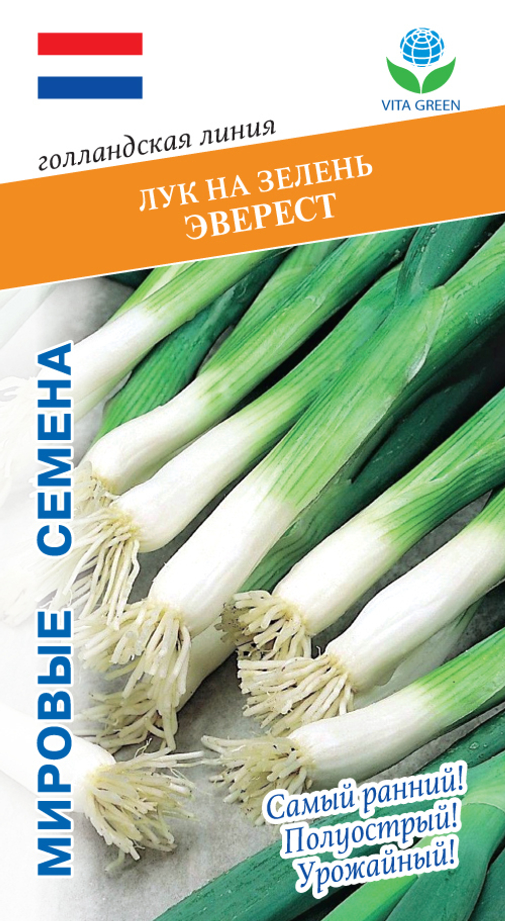 Лук на зелень Эверест 0,5г Мировые Семена VITA GREEN