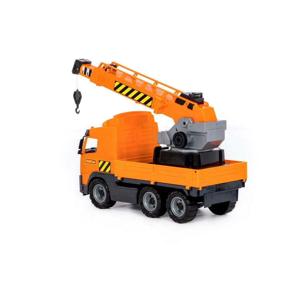 Машина Кран с поворот. платформой "Volvo" сетка (Полесье)