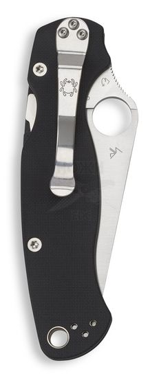Складной нож Spyderco Paramilitary 2 81GS2 сиррейтор, c клинком из стали CPM-S45VN, рукоять G10