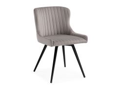 Кресло Хабри крутящееся серый / черный глянец