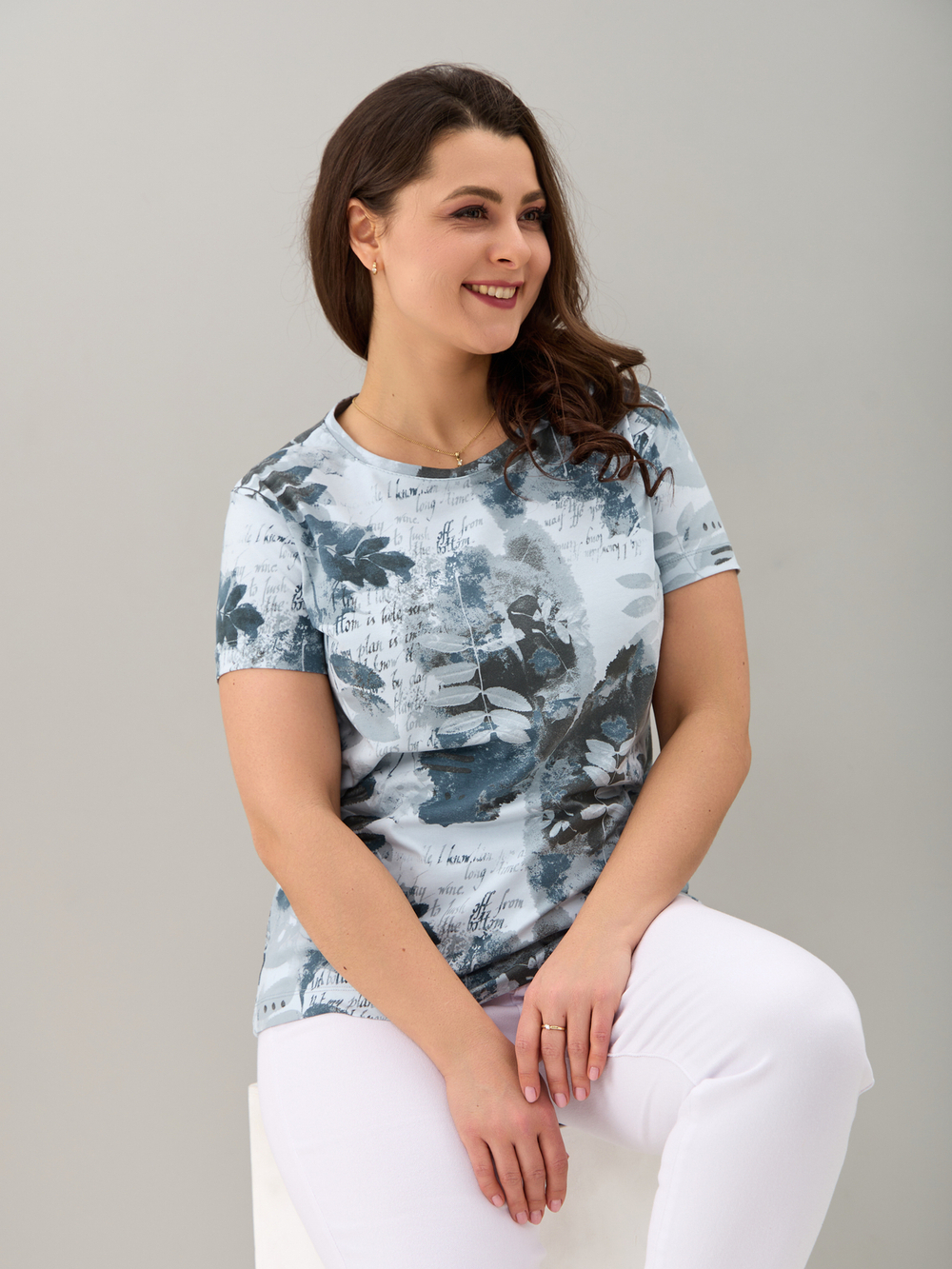 Футболка Фкл-192/морволна-листья