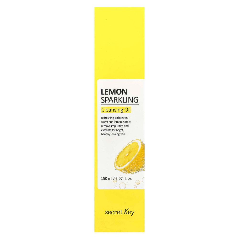 Secret Key, Очищающее масло Lemon Sparkling Cleansing Oil, 5,07 жидких унций (150 мл)