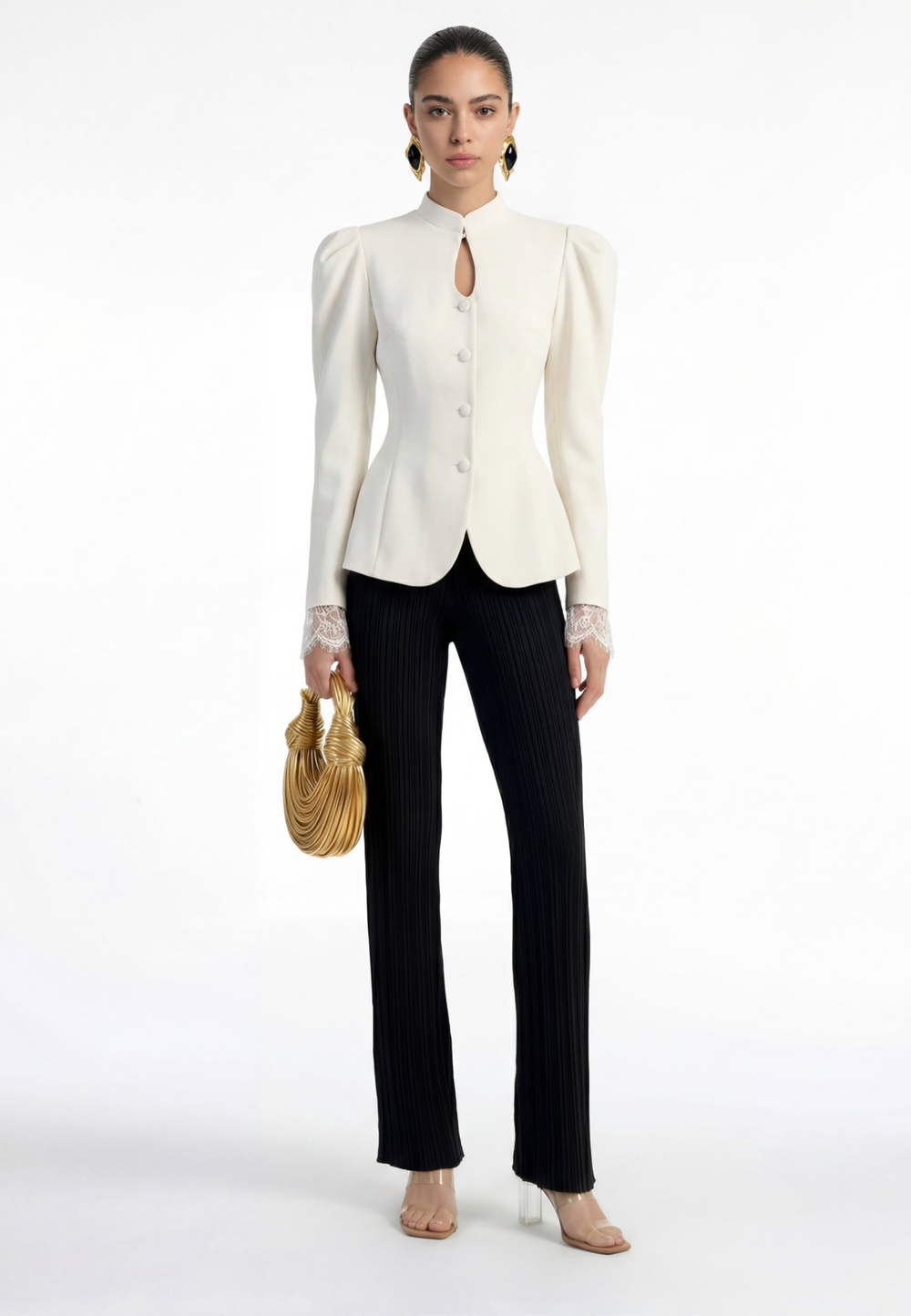 Жакет с кружевом