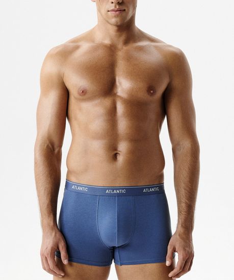 Трусы мужские боксеры (2шт), Atlantic 2RMH-011, хлопок, деним + темно-синий