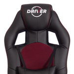 Driver Кресло (кожзам/ткань черный/бордовый)