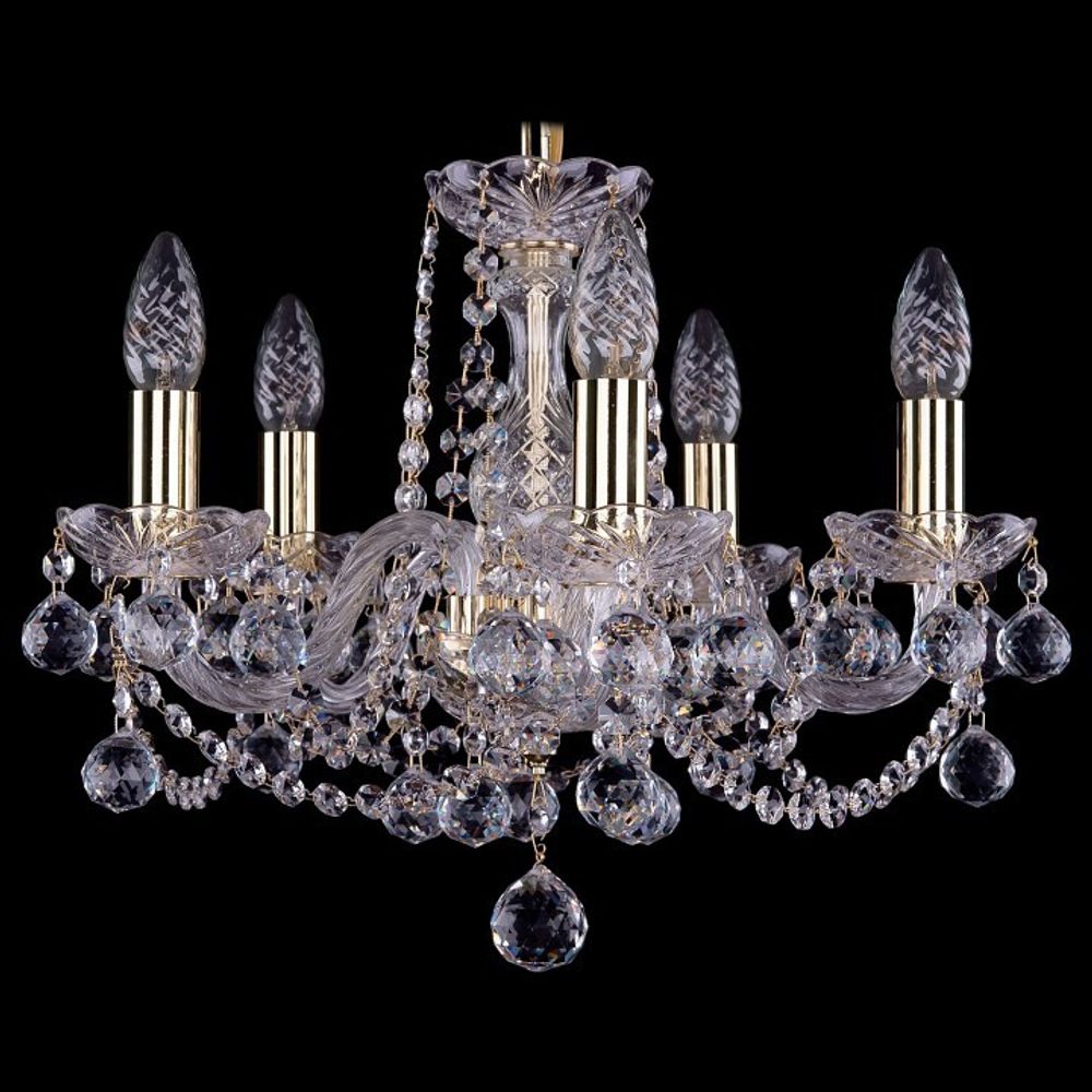 Подвесная люстра Bohemia Ivele Crystal 1402 1402/5/141/G/Balls
