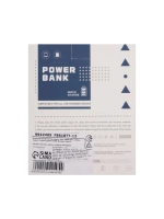 Внешний аккумулятор 484, 10000 мАч, кабели Type-C/Lightning/
