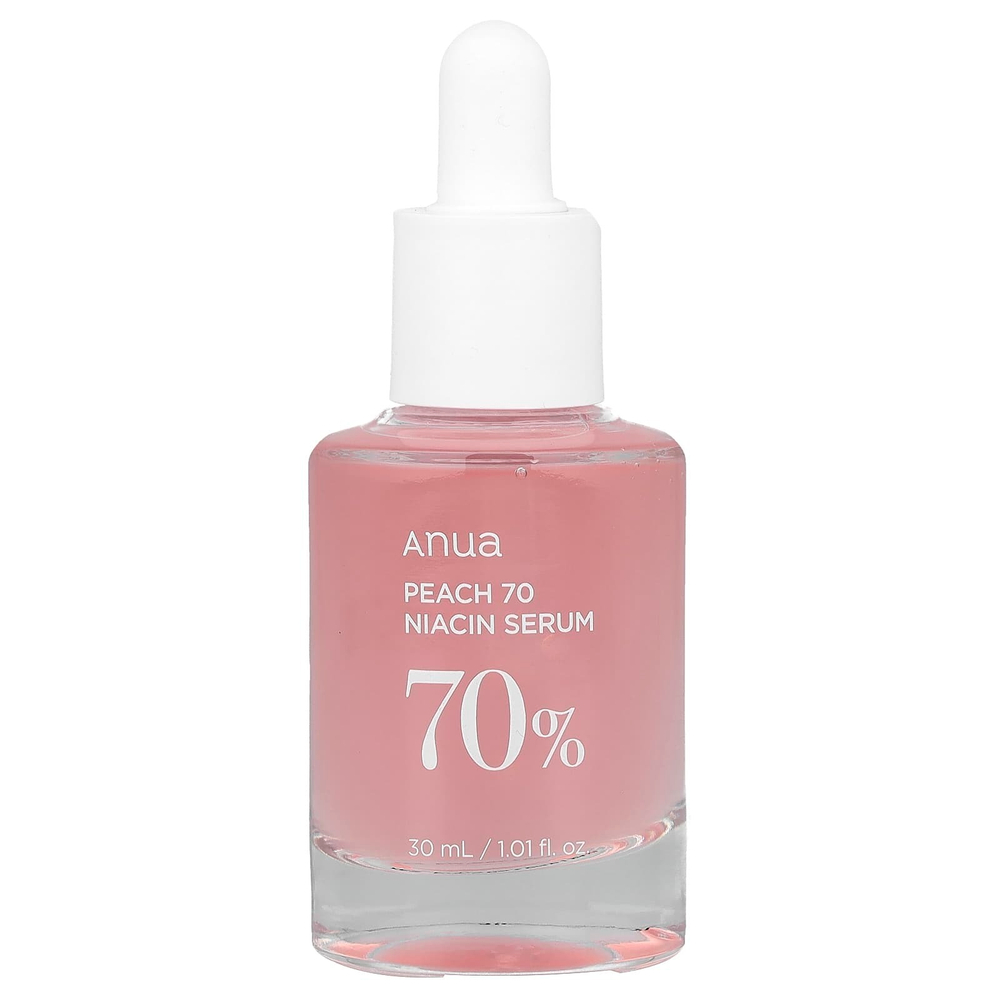 Anua, Peach 70 Niacin, сыворотка с персиком и ниацином, 30 мл (1,01 жидк. унции)