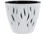 Кашпо Вдохновение 5,7л белый/черный