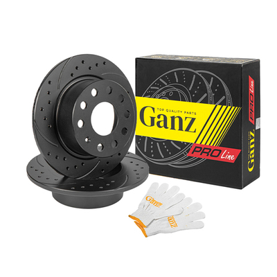 Диск тормозной GANZ задний перфорированный PRO-Line с покрытием (комплект - 2 шт) SKODA Octavia III 17 Арт.: GIJ06232S