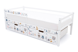 Детская кровать тахта Бельмарко Svogen белый мишки